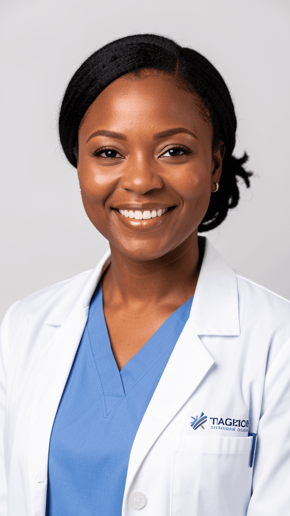 Healthcare professional headshot example